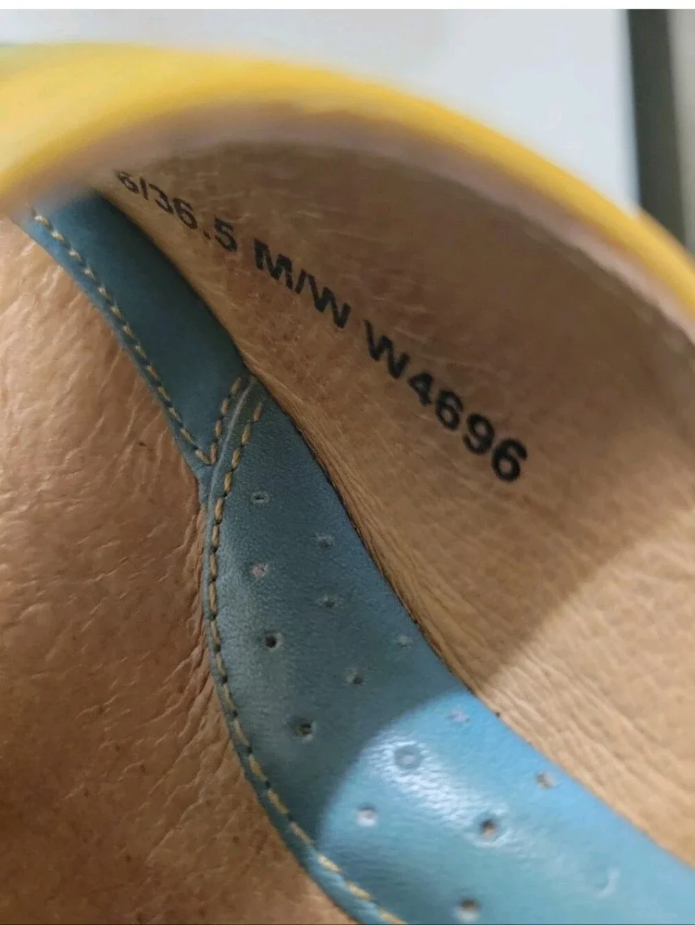 Born Drilles Wedge Blue Green Slide Espadrille Sandals Heels Beach Y2k 6.5